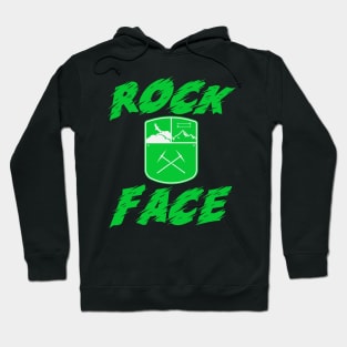 Rock Face, Snowboarding, Mountain Face, hiking sticker Hoodie